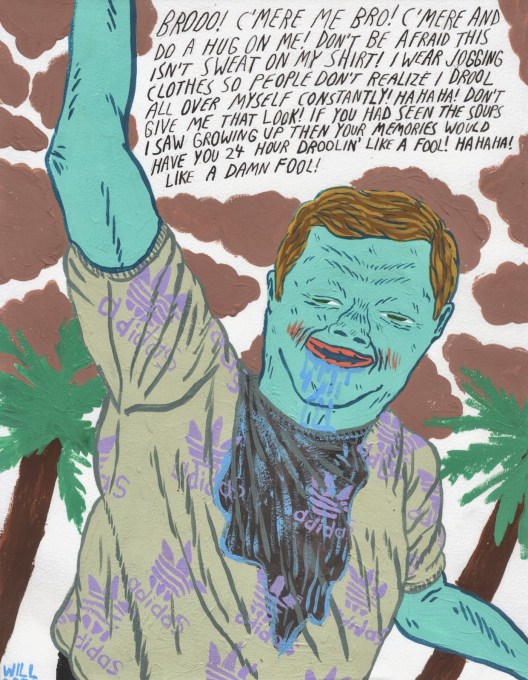 will laren drool sweat